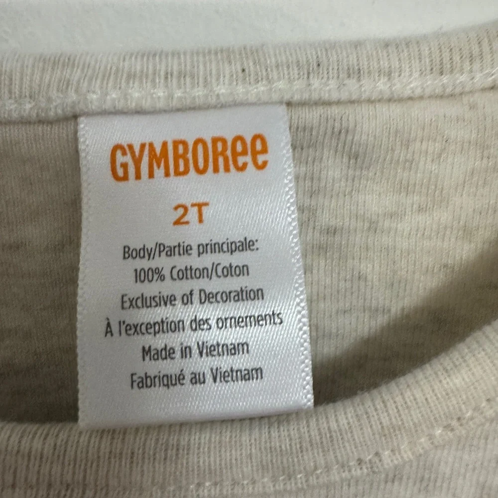 Gymboree Cream Holiday Gingerbread Long Sleeve Tee